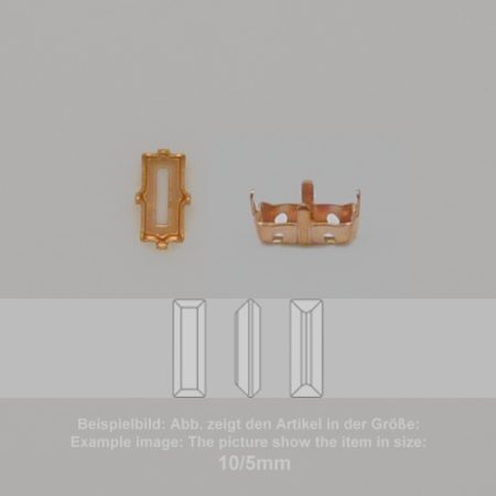 settings for swarovski crystals milgrain sew-on setting - baguette sw 4501-10/5 - milgrain sew-on setting - baguette sw 4501