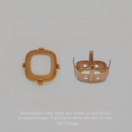 Steinfassung für Swarovski Kristalle Aufnähkessel - Stumpfeck SW 4470-14/14 - Aufnähkessel - Stumpfeck SW 4470