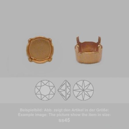 settings for swarovski crystals setting with prongs without hole - round sw 1088-ss48 - setting with prongs without hole - round sw 1088