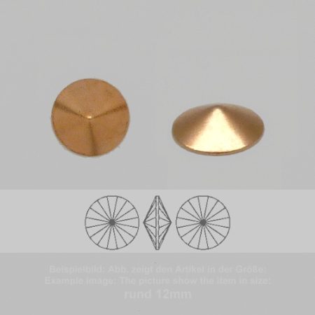 settings for swarovski crystals stone cap - Rivolisw1122-12mm - stone cap  - Rivolisw1122