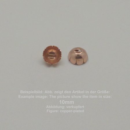 pearl cap 10mm-with loop - 10mm - with loop