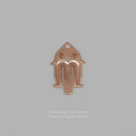mechanic ear clips clip spring for fabrics- 14/24mm-smooth-with hole - clip spring for fabrics - 14/24mm