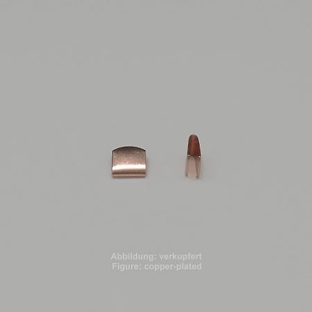 Bandende zum Zudrücken-ohne Öse- 9mm-glatt - zum Zudrücken - ohne Öse