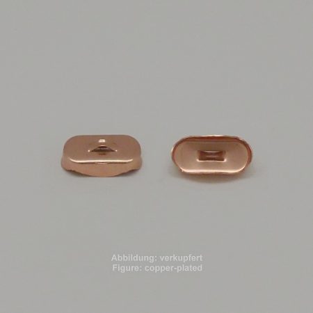 Bandende zum Kleben-ohne Öse- 17mm-glatt - zum Kleben - ohne Öse