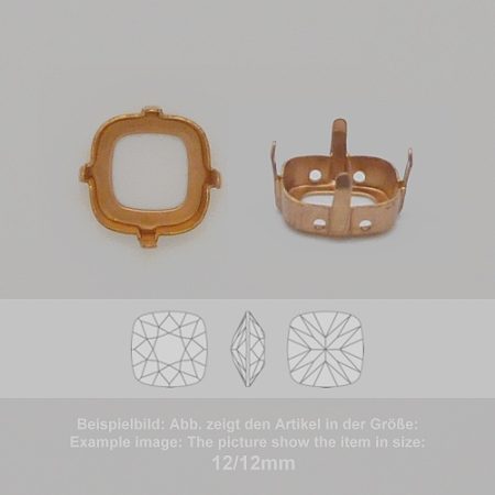 Steinfassung für Swarovski Kristalle Aufnähkessel - Stumpfeck SW 4470-10/10 - Aufnähkessel - Stumpfeck SW 4470