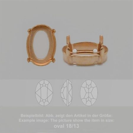 settings for swarovski crystals milgrain sew-on setting - oval sw 4120-6/4 - milgrain sew-on setting - oval sw 4120