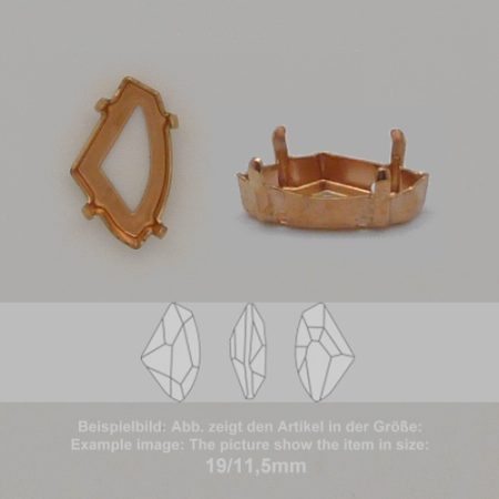 Steinfassung für Swarovski Kristalle Aufnähkessel - Fancysw4757-19/11