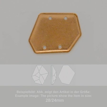Steinfassung für Swarovski Kristalle Bodenkessel zum Aufnähen- Fancysw4759-38/33 - Bodenkessel zum Aufnähen - Fancysw4759