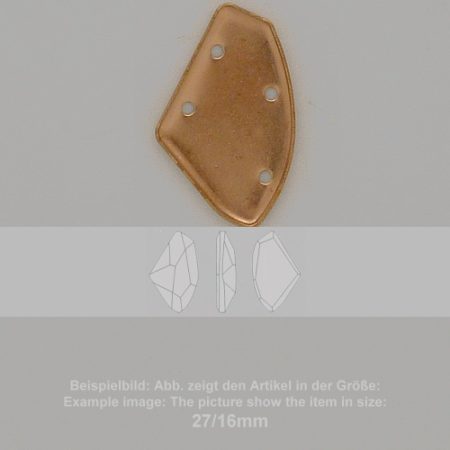 Steinfassung für Swarovski Kristalle Bodenkessel zum Aufnähen- Fancysw4756-39/23