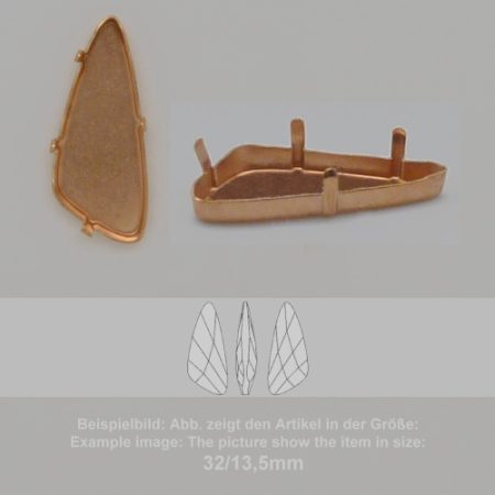 settings for swarovski crystals setting with prongs without hole - fancysw4790-32/13