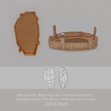 settings for swarovski crystals setting with prongs without hole - fancysw4760-14/8 - setting with prongs without hole - fancysw4760