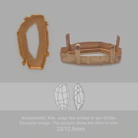 settings for swarovski crystals setting with prongs with hole - fancysw4760-14/8 - setting with prongs with hole - fancysw4760