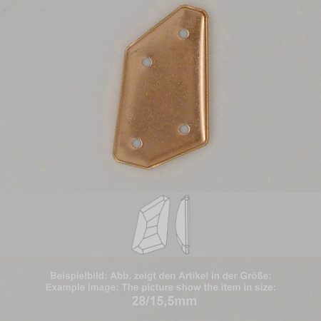 Steinfassung für Swarovski Kristalle Bodenkessel zum Aufnähen- Fancysw4766-28/15