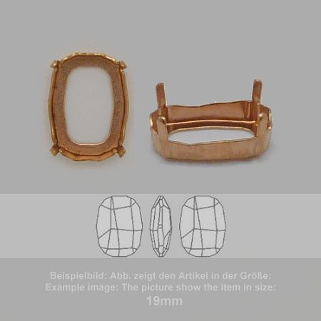 settings for swarovski crystals setting with prongs with hole - fancysw4795-19mm - setting with prongs with hole - fancysw4795