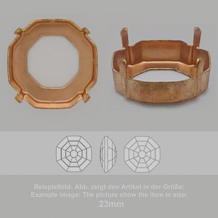 settings for swarovski crystals setting with prongs with hole - fancysw4678sw1383-8mm - setting with prongs with hole - fancysw4678sw1383