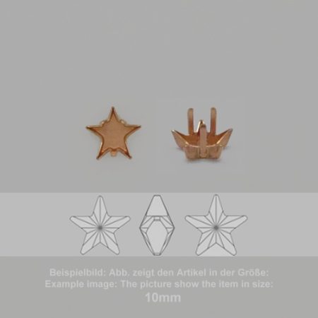 Steinfassung für Swarovski Kristalle Krallenkessel mit Boden - Fancysw4745-5mm - Krallenkessel mit Boden  - Fancysw4745
