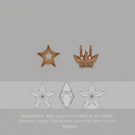 Steinfassung für Swarovski Kristalle Aufnähkessel - Fancysw4745-5mm - Aufnähkessel  - Fancysw4745
