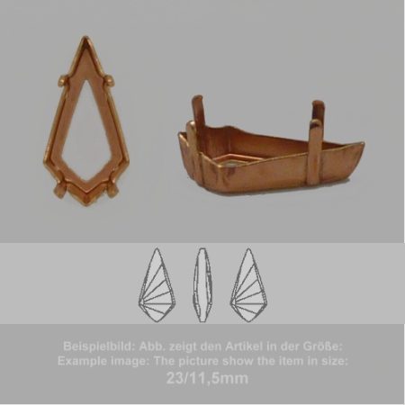 settings for swarovski crystals setting with prongs with hole - fancysw4731-23/11