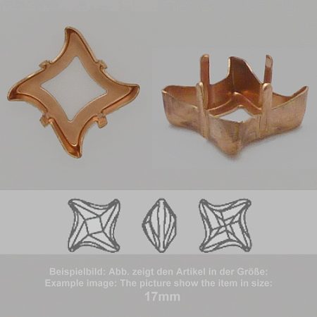 settings for swarovski crystals setting with prongs with hole - fancysw4485-17 - setting with prongs with hole - fancysw4485