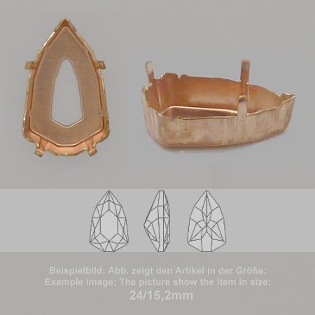 settings for swarovski crystals setting with prongs with hole - fancysw4707-18