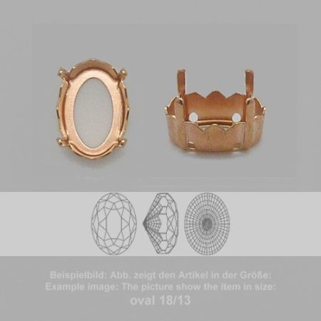 settings for swarovski crystals milgrain sew-on setting - oval sw 4160-14/10 - milgrain sew-on setting - oval sw 4160