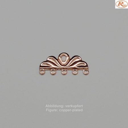 Bandende zum Einhängen-5 Ring- 23mm-filigran - zum Einhängen - 5 Ring