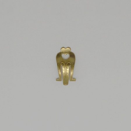 mechanic ear clips clip on earring back- 20mm-smooth-with hole - clip on earring back - 20mm