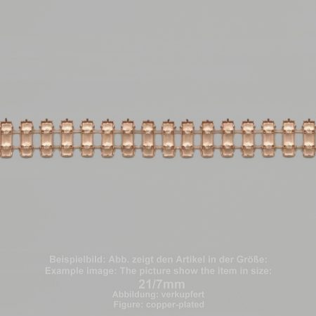 Kette Rechteck SW 4547-15/5- zwei Stege - Rechteck SW 4547 - 15/5