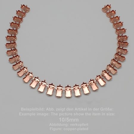 standard chain baguette sw 4524-16/8- standing necklace - baguette sw 4524 - 16/8