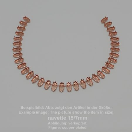 standard chain navette sw 4228-15/7- standing necklace - navette sw 4228 - 15/7