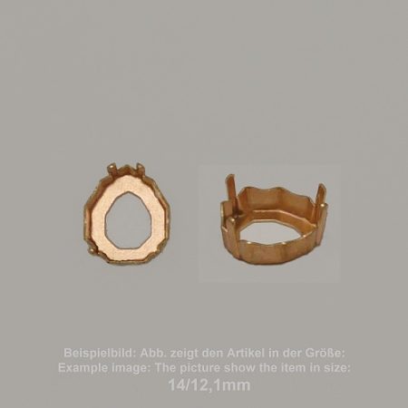 settings for swarovski crystals setting with prongs with hole - fancysw4329-10/8