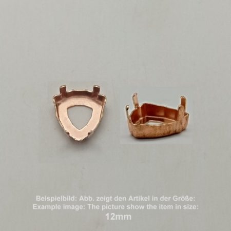 settings for swarovski crystals setting with prongs with hole - triangle sw 4706-12mm - setting with prongs with hole  - triangle sw 4706