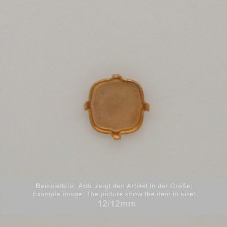 settings for swarovski crystals setting with prongs without hole - rounded square sw 4487-27mm - setting with prongs without hole  - rounded square sw 4487