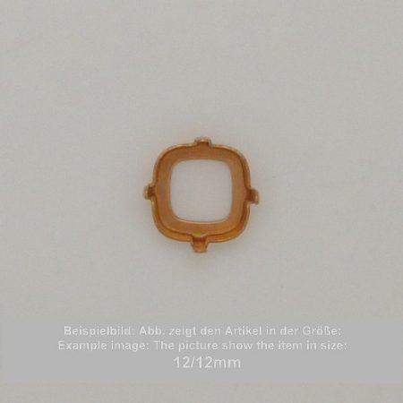 settings for swarovski crystals setting with prongs with hole - rounded square sw 4487-27mm - setting with prongs with hole - rounded square sw 4487