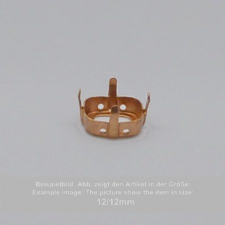 Steinfassung für Swarovski Kristalle Aufnähkessel - Stumpfeck SW 4487-27mm - Aufnähkessel - Stumpfeck SW 4487